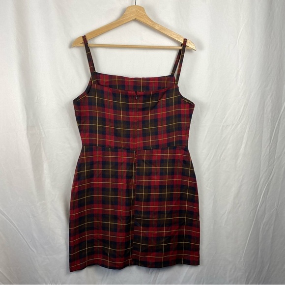 Nasty Gal Collection Women’s Plaid Mini Dress Size 8 - Picture 2 of 16
